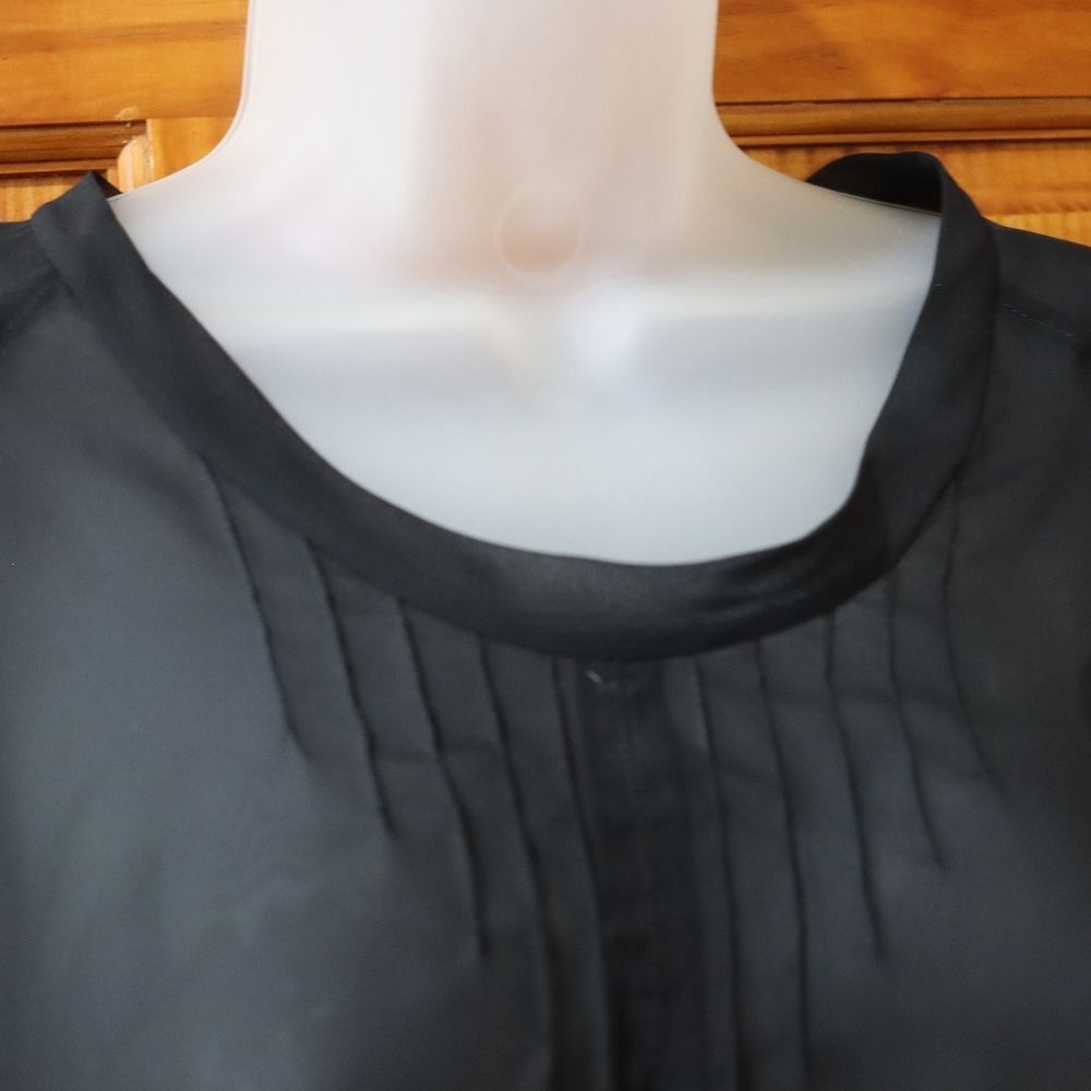 Herchcovitch Alexandre Black Cropped Sheer Top Medium - Picture 3 of 9